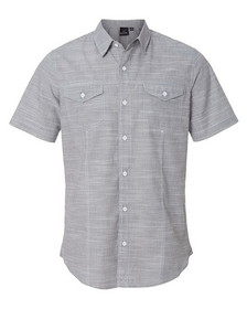 Custom Burnside 9247 Textured Solid Short Sleeve Shirt