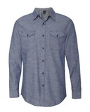 Custom Burnside 8255 Chambray Long Sleeve Shirt