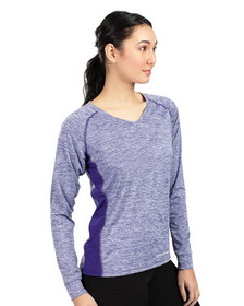 Holloway 222770 Women's Electrify CoolCore&#174; Long Sleeve V-Neck T-Shirt
