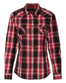 Custom Burnside 5206 Women's Convertible Sleeve Western Shirt