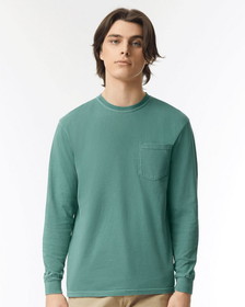 Blank and Custom Comfort Colors 4410 Garment-Dyed Heavyweight Long Sleeve Pocket T-Shirt