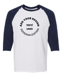 Custom Gildan 5700 Heavy Cotton™ Raglan Three-Quarter Sleeve T-Shirt