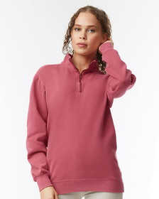 Custom Comfort Colors 1580 Garment-Dyed Quarter Zip Sweatshirt