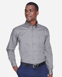 Harriton M500T Men's Tall Easy Blend™ Long Sleeve Twill Dress Shirt