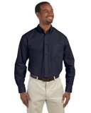 Harriton M510T Men's Tall Essential Poplin