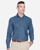 Harriton M550 Men's Long Sleeve Denim Shirt