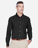 Harriton M550T Men's Tall Long Sleeve Denim Shirt