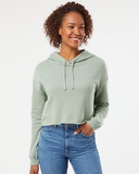 Independent Trading Co. AFX64CRP Women's Lightweight Cropped Hooded Sweatshirt