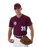 Alleson Athletic 522MM Baseball Two Button Henley Jersey