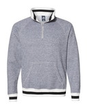 J.America 8703 Peppered Fleece Quarter-Zip Sweatshirt