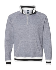 Custom J.America 8703 Peppered Fleece Quarter-Zip Sweatshirt