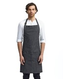 Artisan Collection by Reprime RP126 Jeans Stitch Denim Bib Apron with Pockets