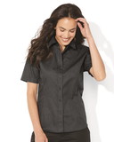 Custom FeatherLite 5281 Women's Short Sleeve Stain-Resistant Tapered Twill Shirt