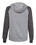 JERZEES 92WR Women's Snow Heather French Terry Full-Zip Hooded Sweatshirt