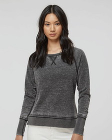 Custom J.America 8927 Women's Zen Fleece Raglan Sweatshirt
