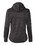 J. America 8662 Women's Odyssey Striped Performance Fleece Lapover Hooded Sweatshirt