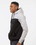 J.America 8676 M&#233;lange Fleece Colorblocked Hooded Sweatshirt