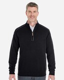 Devon & Jones DG478 Men's Manchester Fully-Fashioned Quarter-Zip Pullover Sweater