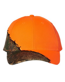 Custom Kati LC4BW Camo with Barbed Wire Embroidery Cap