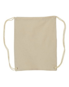Custom Liberty Bags 8875 Canvas Drawstring Backpack