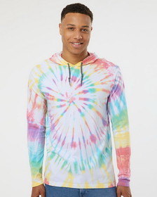 Custom Dyenomite 430VR Tie-Dyed Hooded Pullover T-Shirt
