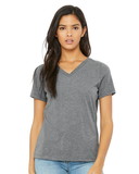 Bella+Canvas 6415 Women's Relaxed Triblend Short Sleeve V-Neck Tee