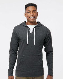 J.America 8231 Jersey Sport Lace Hooded Pullover