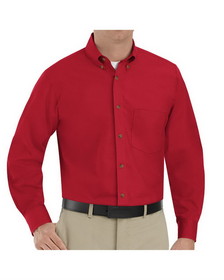 Custom Red Kap SP90 Poplin Long Sleeve Dress Shirt