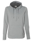 J.America 8431 Women's Omega Stretch Snap-Placket Hooded Pullover