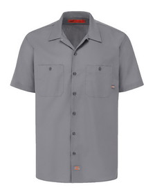 Custom Dickies S535L Industrial Short Sleeve Work Shirt - Long Sizes