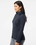 Custom Adidas A464 Women's Heathered Quarter-Zip Pullover with Colorblocked Shoulders