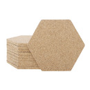Aspire Hexagon Cork Coasters for Cold Dinks, 4