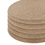 Aspire 10 PCS Absorbent Cork Coasters, Heat-Resistant Reusable Saucers for Drinks Cups & Mugs