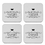 Aspire 24PCS Personalized Square Stainless Steel Coasters for Drinks, Nice Custom Gifts