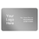 Muka 100Pcs Custom Metal Business Cards, 3.4''X2.1''X20mil Thickness Stainless Steel Cards