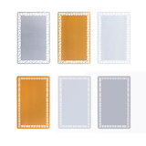 Muka 100PCS Sublimation Metal Business Card Blanks, Hollowed-Out Aluminum Plates, 3.4 X2.1X0.008 Inch