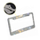 Muka 2 Pack Black Bling Rhinestone Metal License Plate Frames with Crystal Screw Caps US Standard