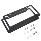 Muka 2 Pack Aluminum Metal License Plate Frames with Screw Caps for US Vehicles