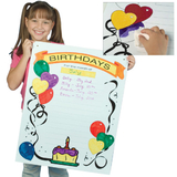 S&S Worldwide Write-On Wipe-Off Happy Birthday Poster