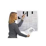 S&S Worldwide Laminated Blank Crossword Puzzle Grid