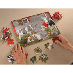 Cobble Hill Red Barn 35-Piece Tray Puzzle