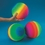 S&S Worldwide Rainbow Ball, Price/Pack of 3