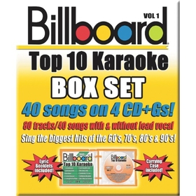 Party Time Party Tyme Karaoke CD+G Billboards Top 10 Box Set