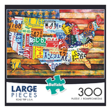 Buffalo Games Road Trip USA Jigsaw Puzzle, 300 Pieces