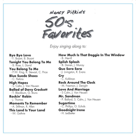 Nancy Pitkin 50's Favorites Sing-Along CD