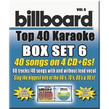 Party Tyme Karaoke CD+G Billboards Top 40 Box Set 6
