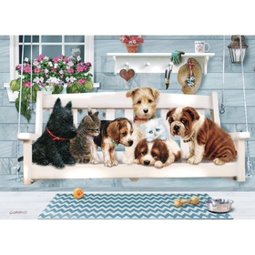 Outset Media Porch Swing Buddies 35-Piece Tray Puzzle