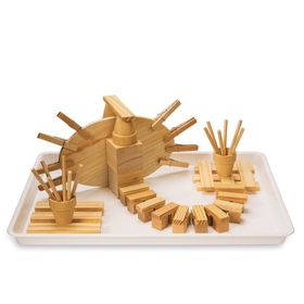 S&S Worldwide Tinkering with Timber Sensory Tray Starter Kit
