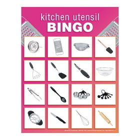 Learning Zone Kitchen Utensil Bingo Game