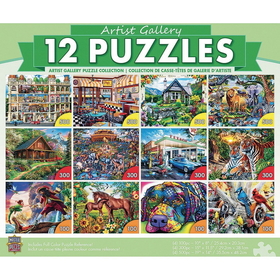 Masterpieces Puzzle MasterPieces&#174; 12-Puzzle Multipack Artist Gallery